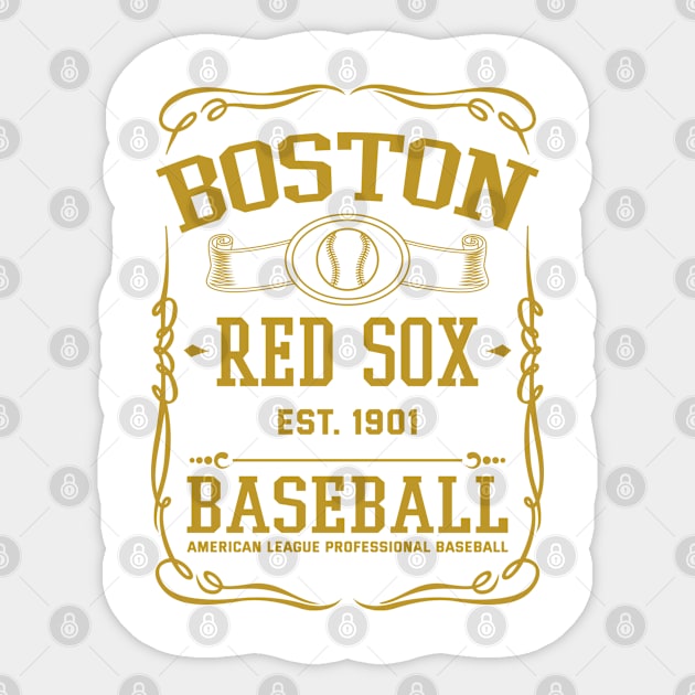 Vintage Red Sox American Baseball Sticker by carlesclan